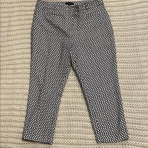 Ann Taylor Straight and Curvy Mid-Rise Floral Print Dress Pants